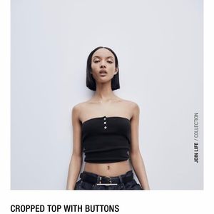 Zara Cropped Tube Top